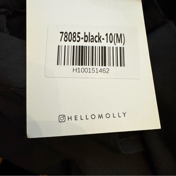 NWT Hello Molly Stassie Ruched Side Knit Mini Dress Black Size 6 - Picture 6 of 7